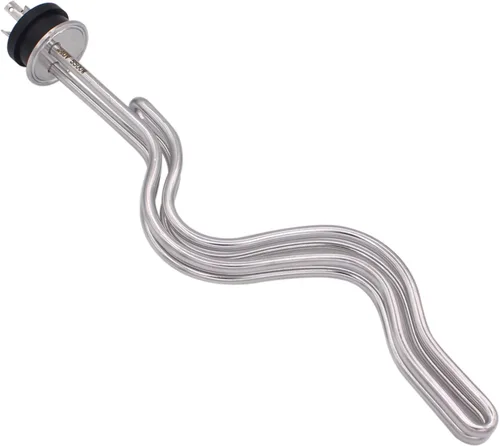 Vista 3 de DERNORD Calentador de agua de inmersión de acero inoxidable con elemento calefactor de ondulación de triple abrazadera de 240 V 5500 W con enchufe