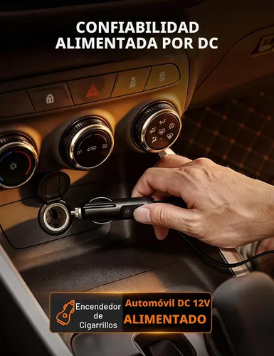 Vista 2 de AstroAI - Inflador de neumáticos - Compresor de aire portátil para neumáticos de auto - Bomba automática de 12 V CC con manómetro digital, con luz