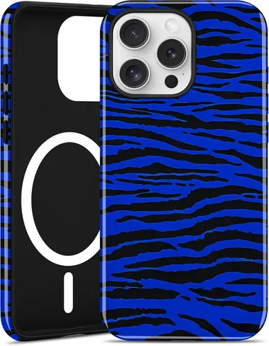 Vista 10 de Jusy Funda magnética Zebra para iPhone XR, color negro