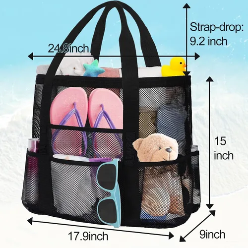 Vista 5 de Bolsas de playa de malla para mujer - Plus bolsa impermeable a prueba de arena
