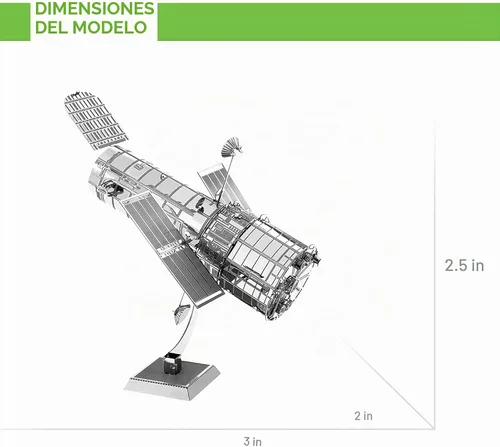 Vista 6 de Metal Earth Fascinations Hubble Telescope 3D Kit de modelo de metal