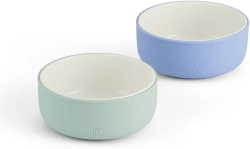 Vista 24 de Elk and Friends Cuencos de porcelana para niños con manga de silicona Alimentación para niños/niños pequeños/bebés Apto para microondas