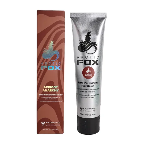Vista 6 de Arctic Fox Tinte semipermanente para el cabello Apricot Anarchy, vegano, sin crueldad, sin amoníaco, 5.6 onzas líquidas