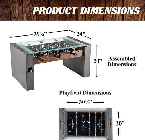 Vista 2 de Barrington 58" Full Size Competition Foosball Table
