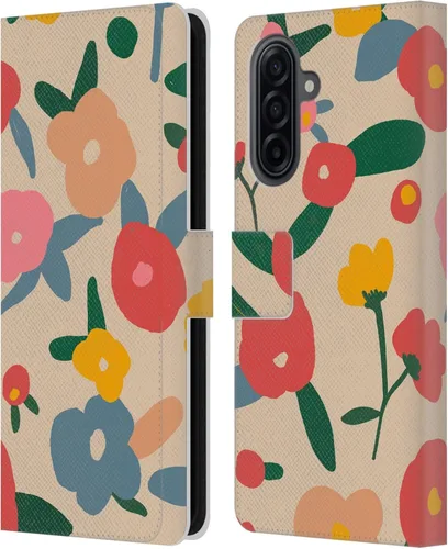 Vista 101 de Head Case Designs Officially Licensed Ninola Ditsy Flowers Yellow Nature Bold Leather Wallet Case Compatible with Samsung Galaxy A07 4G