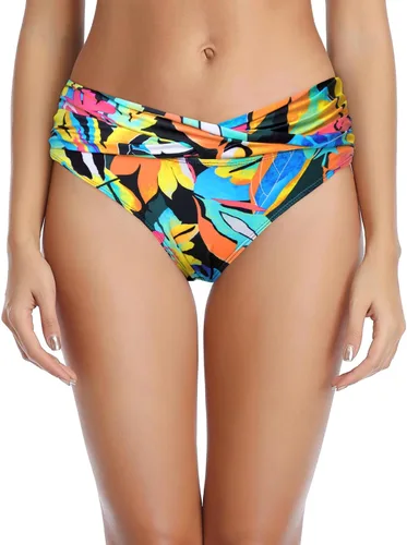 Vista 27 de Parte inferior de bikini para mujer, cobertura completa, parte inferior de Negro