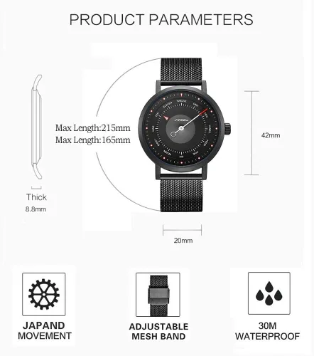 Vista 7 de SHENGKE Sinobi Relojes de negocios hombres moda diseño original reloj hombres malla acero reloj reloj Relogio masculino creativo reloj de pulsera
