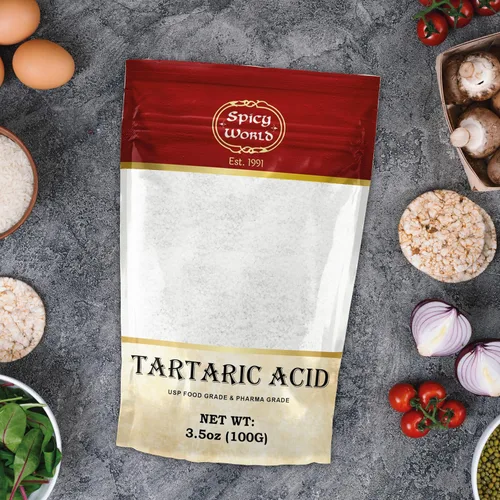 Vista 6 de Spicy World Ácido tartárico puro de 3.5 onzas, grado superior, certificado USP, grado alimenticio, vegano, perfecto para la elaboración de vino