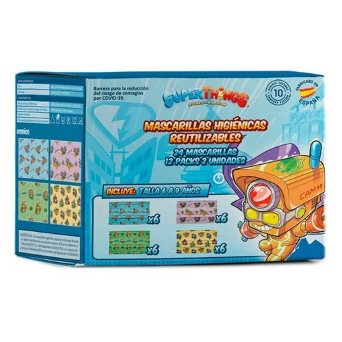 Vista 2 de Mascarilla Higiénica Safta + 6 Años (24 uds)