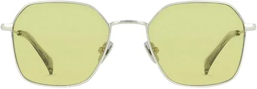 Vista 3 de RAEN - Varlin - Gafas de sol hexagonales unisex con protección UV talla 1969in Plata Niebla Amarillo