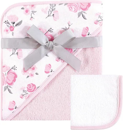 Vista 31 de Hudson Baby Toalla y toallita unisex con capucha de algodón para bebé, Woodland, talla única Bosque