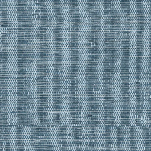 Vista 10 de Papel tapiz autoadhesivo de fibras naturales, color azul, papel tapiz autoadhesivo texturizado, 17.3 x 118 pulgadas