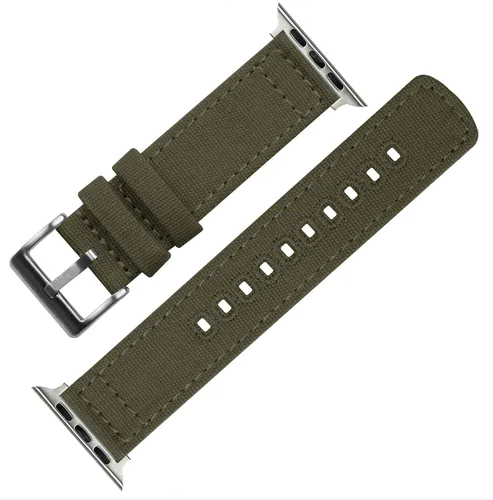 Vista 3 de BARTON WATCH BANDS - Bandas de reloj de lona compatibles con modelos de Apple Watch - 1, 2, 3, 4, 5, 6, 7, 8, 9, 10, SE, Ultra y Ultra 2 Available