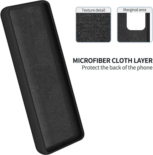 Vista 3 de Funda para Vivo Y55s (2023)/Vivo Y33S 5G, funda protectora de silicona líquida para Vivo Y55s (2023)/Vivo Y33S 5G con cordón de silicona, delgada
