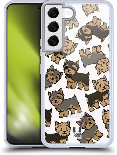 Vista 12 de Head Case Designs Funda de gel con 3 patrones de raza de perro de pastor australiano [protección de grado militar] compatible con Samsung Galaxy S22