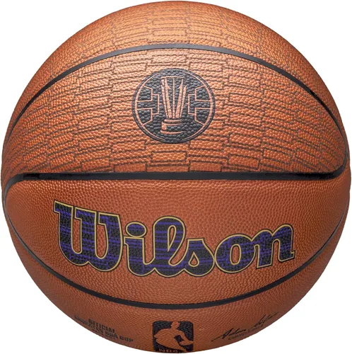Vista 4 de WILSON Emirates NBA Cup - Juego oficial de baloncesto - Talla 7, color marrón