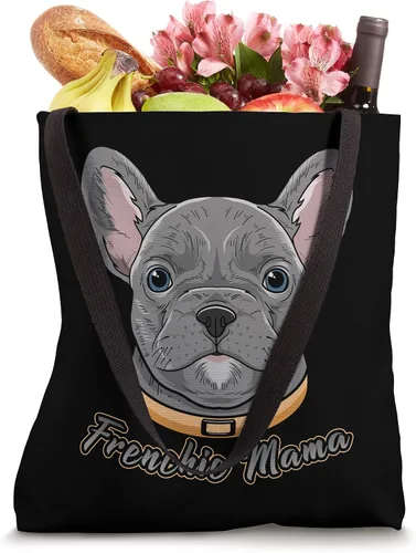 Vista 4 de Regalos de BullDog Francés para mujeres y niñas, bolsa de mano Frenchie Mama