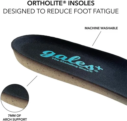 Vista 2 de Gales Frontline - Zapatos de enfermería para mujeres y hombres, ligeros, cómodos, antideslizantes, impermeables, fáciles de limpiar, calzado