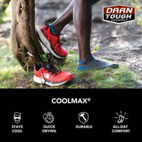 Vista 6 de Darn Tough (1054) Run Coolmax No Show Tab Ultra-Lightweight with Cushion Men's Sock