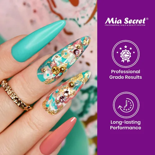 Vista 4 de Mia Secret PREMIER - Pinceles de uñas 100% Kolinsky, fabricados en Estados Unidos, Prenium, pinceles para arte de uñas (rosa, 4 o (3D))