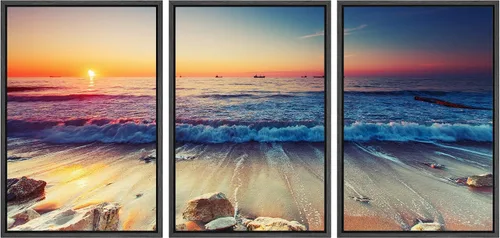 Vista 73 de wall26 Lienzo enmarcado para pared, juego de arte debajo de los tallos de bambú verde, naturaleza, desierto, fotografía, realismo, contemporáneo