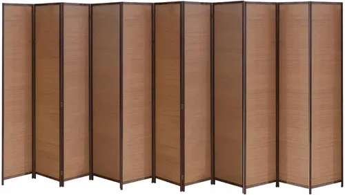 Vista 9 de 3 4 5 6 7 8 Panels Room Separator Freestanding Wall Divider for Office/Bedroom/Hotel, Foldable Room Divider Partition Privacy Screen, Wood