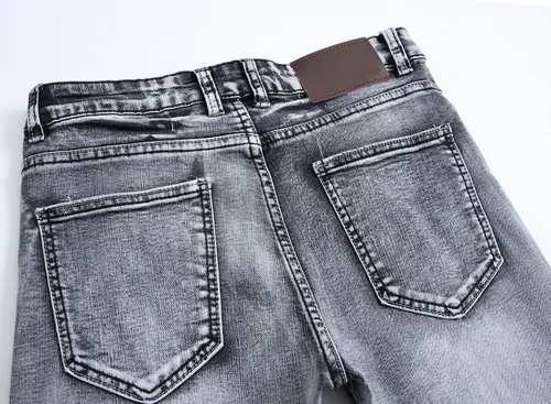 Vista 7 de Pantalón de jean elastizado, ajustado, moderno, para hombre.