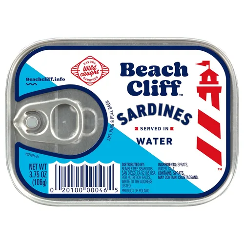 Vista 23 de Beach Cliff Sardinas Silvestres en Salsa Picante de Louisiana, lata de 3.75 oz - 14g de proteína por porción - Sin gluten, apto para dieta keto