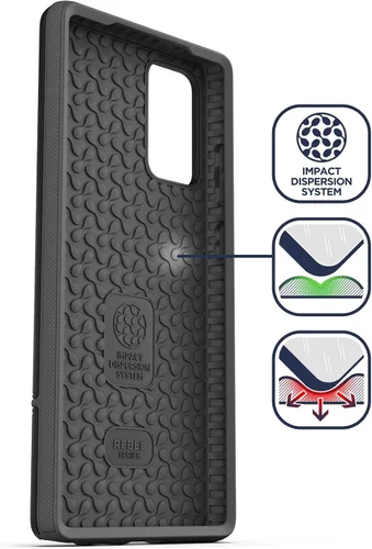 Vista 3 de ENCASED Funda resistente compatible con Samsung Galaxy Note 20 Ultra (2020 Rebel Armor) de grado militar, cubierta protectora resistente de cuerpo