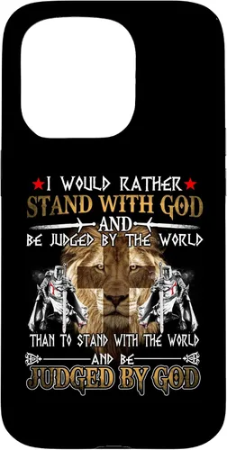 Vista 14 de I Would Rather Stand with God Knight Templar Case for iPhone 17