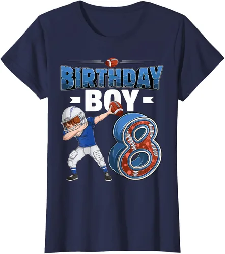 Vista 33 de Dabbing Boy - Camiseta de 8 años de fútbol americano americano, Negro, S