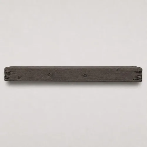 Vista 15 de URBANDI Repisa de chimenea, envejecida, rústica, flotante, moderna, madera real. (48 pulgadas de largo x 6 pulgadas de alto x 8 pulgadas, marrón)
