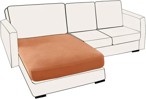 Vista 130 de UNBBRRL Fundas de cojín de asiento para sofá, elásticas, funda de cojín individual para sofá, fundas de cojín para sofá, fundas de héroe protegen