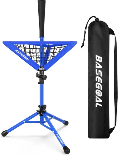 Vista 10 de BaseGoal Baseball Batting Tee with Removable Baseball Caddy for Kids