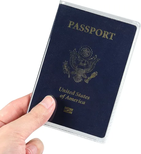 Vista 4 de Cubiertas de plástico para pasaporte, Claro, Cartera de viaje