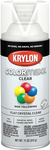 Vista 85 de Krylon K05554007 COLORmaxx Pintura en aerosol y base para uso en interiores y exteriores, color almendra satinada, 12 onzas (paquete de 1)