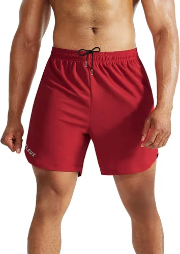 Vista 5 de NELEUS Men's 2 in 1 Running Shorts with Liner,Dry Fit Workout Shorts with Pockets