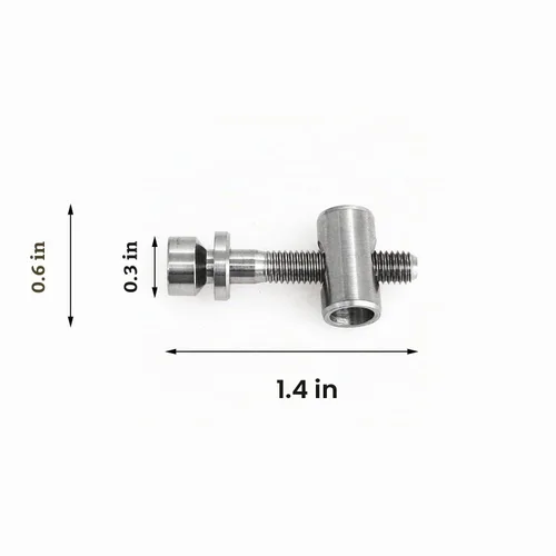 Vista 3 de heyous Juego de tornillos de varilla de asiento de bicicleta M5x30mm tornillo TC4 titanio tornillo para piezas de repuesto de bicicleta
