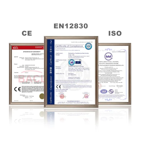 Vista 9 de Registrador de datos de temperatura USB Freshliance, termómetro digital LCD configurable para refrigerador con informe PDF o CSV, monitor