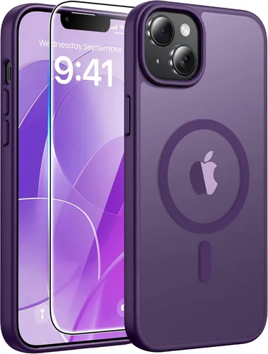 Vista 329 de FNTCASE - Funda para iPhone 16 Pro: magnética, mate, translúcida, de grado militar, protectora contra caídas, resistente, fina, duradera y a prueba