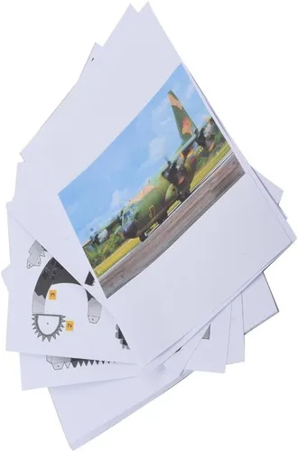 Vista 7 de DAGIJIRD USAF C-130 Hercules - Modelo de avión de transporte a escala 1:50, kit de modelo de papel 3D (kit sin ensamblar)