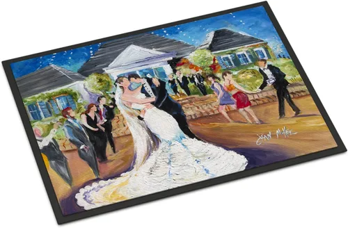 Vista 31 de Caroline's Treasures JMK1017JMAT - Tapete de caza de rana garza azul, 24 x 36 pulgadas, tapete para puerta delantera, interior y exterior