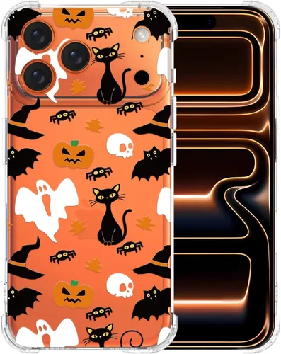 Vista 40 de Funda transparente de Halloween para Google 6a, con patrón de fantasma, funda protectora de TPU suave, delgada, a prueba de golpes, para niños