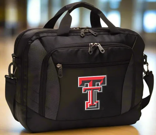 Vista 3 de Texas Tech - Maletín para computadora portátil, color rojo