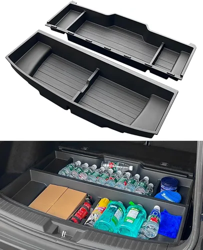 Vista 10 de Caja de almacenamiento oculta para maletero Honda CR-V 2017-2022, organizador específico de inserción de carga en escotilla trasera CRV, espacio