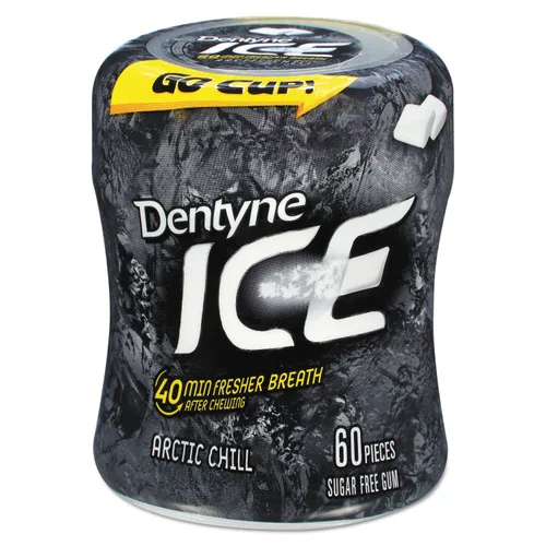 Vista 3 de Dentyne Goma de mascar sin azúcar de menta helada, 12