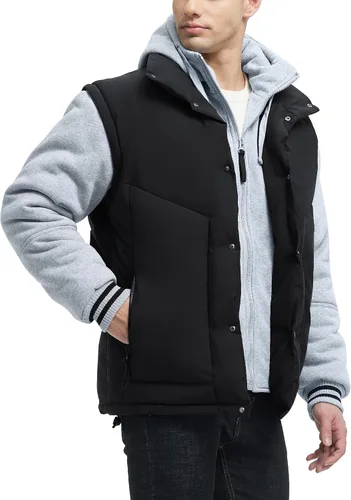 Vista 6 de Abrigos de Invierno para Hombres Chaquetas de Invierno Resistentes al Agua Abrigadas Gruesas Aisladas con Capucha Abrigo a Prueba de Viento