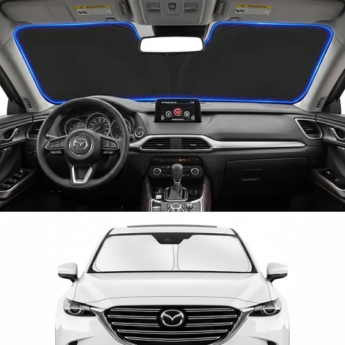 Vista 147 de Parasol para parabrisas para BMW X1 E84 2016-2024 2025, accesorios – Cubierta de parasol para parabrisas de ventana delantera, ajuste personalizado