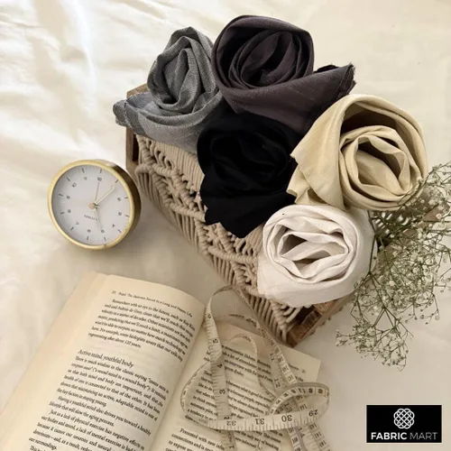 Vista 6 de Fabric Mart Direct Tela Dupioni de seda pura 100% negra por el patio, 1 yarda 41 pulgadas de ancho de seda cruda pura color sólido negro al por