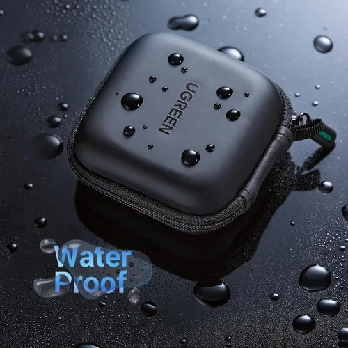 Vista 7 de Funda UGREEN para auriculares, Funda impermeable para auriculares compatible con AirPods Pro, Estuche para auriculares con mosquetón de acero